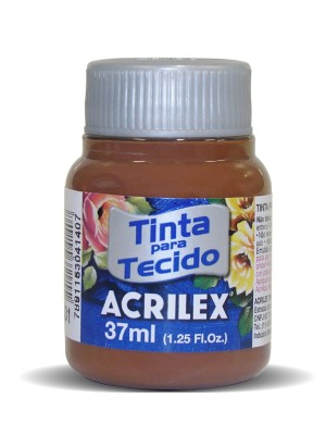 TINTA PARA TECIDO MARROM - 37ML - ACRILEX