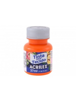 TINTA PARA TECIDO LARANJA - 37ML - ACRILEX