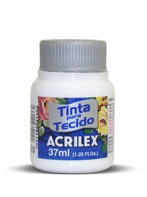 TINTA PARA TECIDO BRANCA - 37ML - ACRILEX