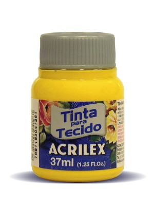 TINTA PARA TECIDO AMARELA - 37ML - ACRILEX