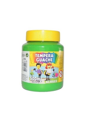TINTA GUACHE VERDE FOLHA - 500ML - ACRILEX