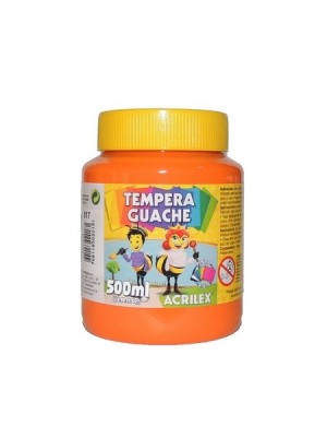 TINTA GUACHE LARANJA - 500ML - ACRILEX