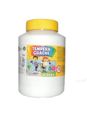 TINTA GUACHE BRANCA - 500ML - ACRILEX