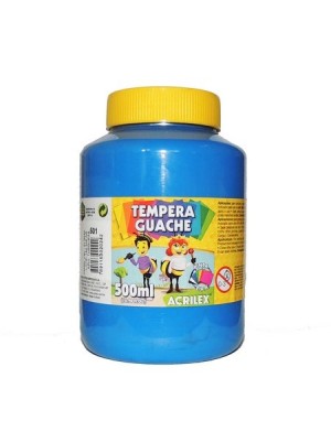 TINTA GUACHE AZUL TURQUESA - 500ML - ACRILEX