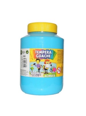 TINTA GUACHE AZUL CELESTE - 500ML - ACRILEX