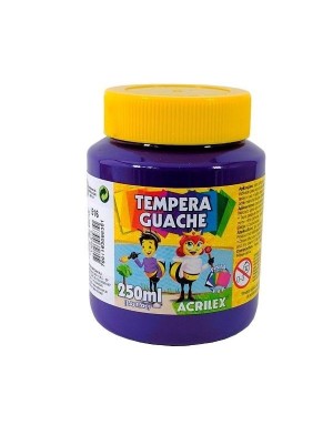 TINTA GUACHE VIOLETA-  250ML - ACRILEX
