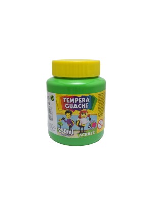 TINTA GUACHE VERDE FOLHA - 250ML - ACRILEX