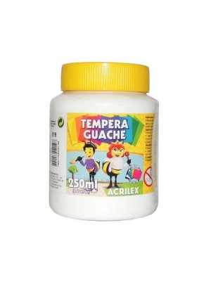 TINTA GUACHE BRANCO - 250ML - ACRILEX