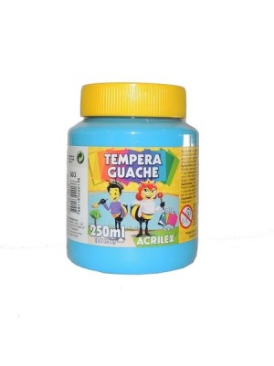 TINTA GUACHE AZUL CELESTE - 250ML - ACRILEX