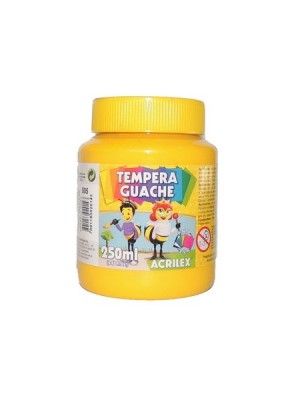 TINTA GUACHE AMARELO OURO - 250ML - ACRILEX