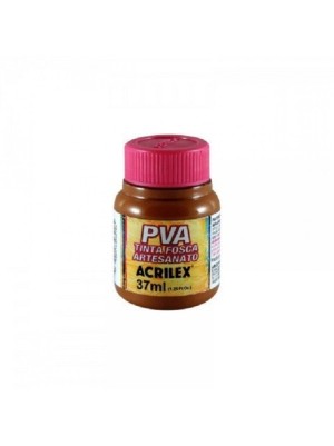 TINTA PVA FOSCA MARROM- 37ML- ACRILEX