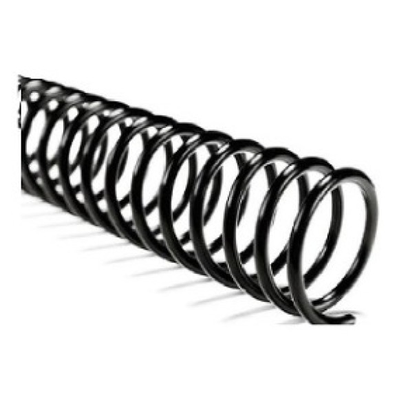 ESPIRAL PARA ENCADERNAÇÃO PRETO 9MM - 100UN