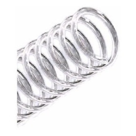 ESPIRAL PARA ENCADERNAÇÃO INCOLOR 14MM - 100UN