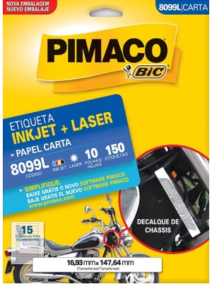 ETIQUETA 8099L - 1,69x14,76 - 150UN - PIMACO