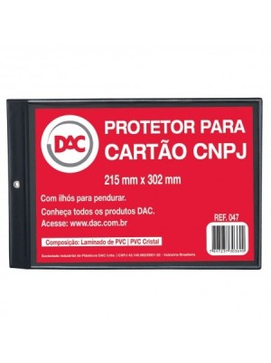 PROTETOR PARA CARTÃO CNPJ - DAC