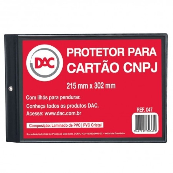 PROTETOR PARA CARTÃO CNPJ - DAC