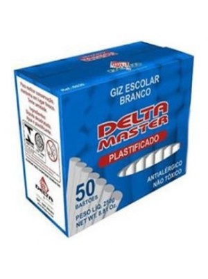 GIZ PLASTIFICADO BRANCO - 50UN - DELTA