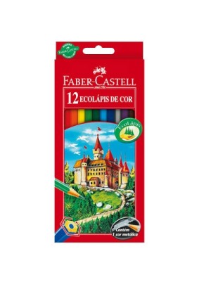 LÁPIS 12 CORES- FABER-CASTELL