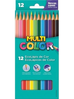 LÁPIS 12 CORES - MULTICOLOR