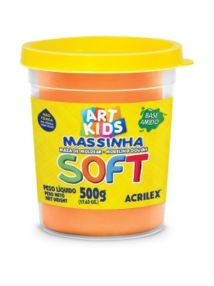 MASSINHA SOFT LARANJA- 500G- ACRILEX