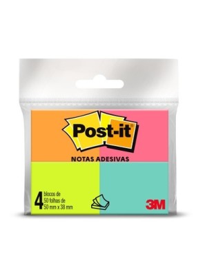 BLOCO POST-IT TROPICAL - 4UN - 3M