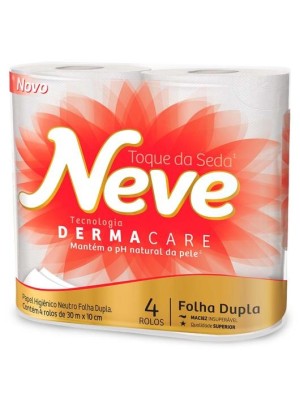 PAPEL HIGIENICO F.DUPLA 30M 4UN - NEVE