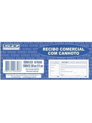 RECIBO COMERCIAL COM CANHOTO- SÃO DOMINGOS