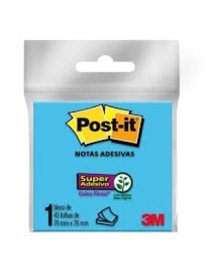BLOCO POST-IT AZUL - 76x76 - 3M