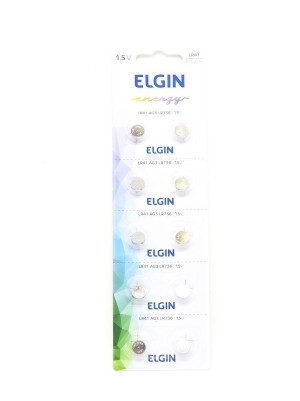 BATERIA LR41 - 10UN - ELGIN