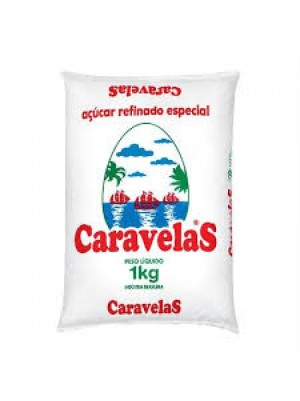 AÇUCAR REFINADO CARAVELAS- 1KG