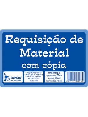 REQUISIÇÃO DE MATERIAL 20BLCS 50FLS- TAMOIO