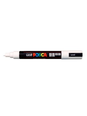 CANETA POSCA PC-5M BRANCA - UNI-BALL