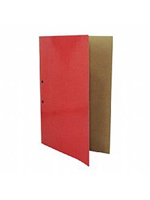 PASTA GRAMPO TRILHO PAPELAO VERM. -  POLYCART