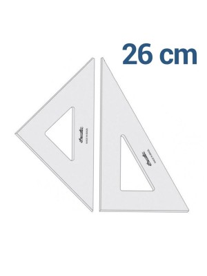 ESQUADRO ESCOLAR 26CM 45°