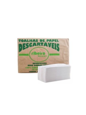 PAPEL TOALHA BRANCO - 1000FLS - RIBEIRO