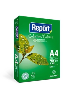 PAPEL SULFITE A4 VERDE - 500FLS - REPORT