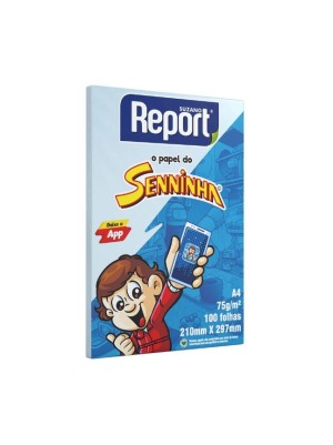 PAPEL SULFITE A4 AZUL - 100FLS - REPORT