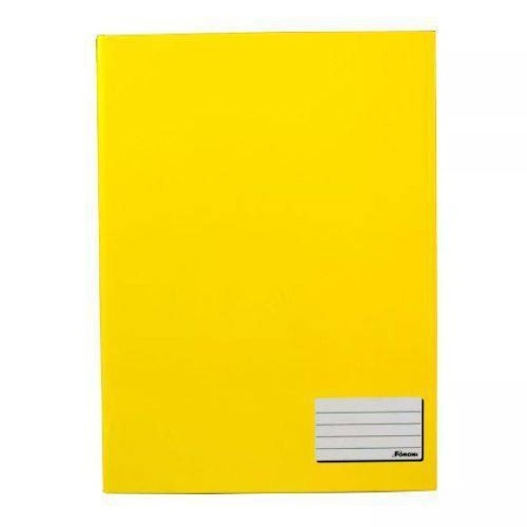 CADERNO 1/4 BROCHURA AMARELO - 96FLS