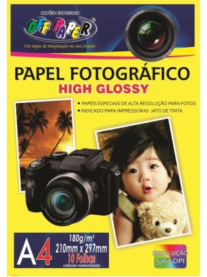 PAPEL FOTOGRÁFICO HIGH GLOSSY - 50FLS - OFF PAPER