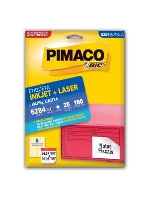 ETIQUETA 6284 - 8,46x10,16 - 150UN - PIMACO