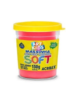 MASSINHA SOFT VERMELHO- 150G- ACRILEX