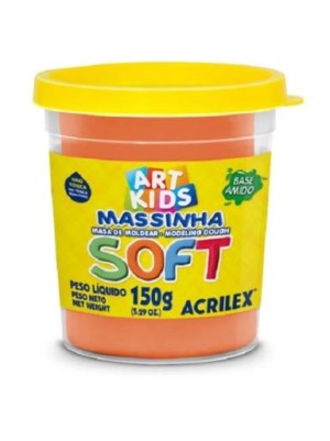 MASSINHA SOFT LARANJA- 150G- ACRILEX