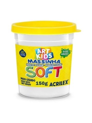 MASSINHA SOFT BRANCO NEVE- 150G- ACRILEX