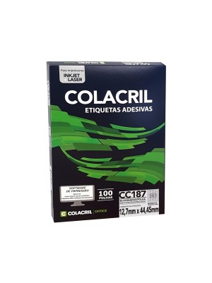ETIQUETA ADESIVA CC182 - 3,39x10,16 - 1400UN - COLACRIL