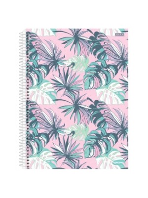 CADERNO UNIVERSITÁRIO KBOM! FEMININO 10 MATÉRIAS - 200FLS - SÃO DOMINGOS