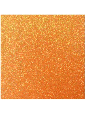 E.V.A. GLITTER LARANJA - 5UN