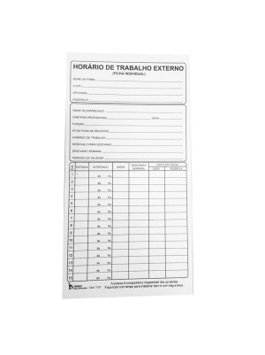 FICHA TRABALHO EXTERNO - 100FLS - TAMOIO