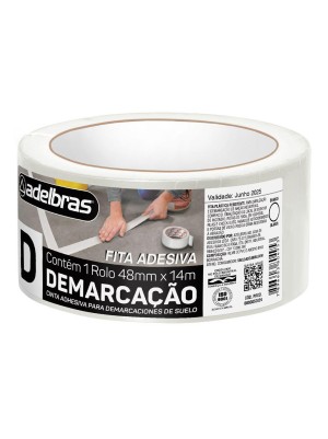 FITA DEMARCAÇÃO BRANCA - 48X14 - ADELBRAS