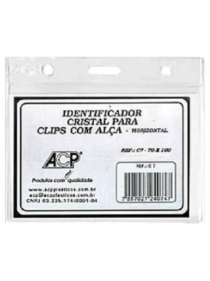 CRACHA SEM PRESILHA - 50UN -  100MM x 7MM -  MARCA DAC