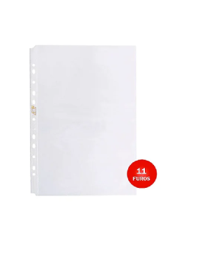 ENVELOPE PLÁSTICO A4 COM 11 FUROS - 100 UNID. - MARCA ACP